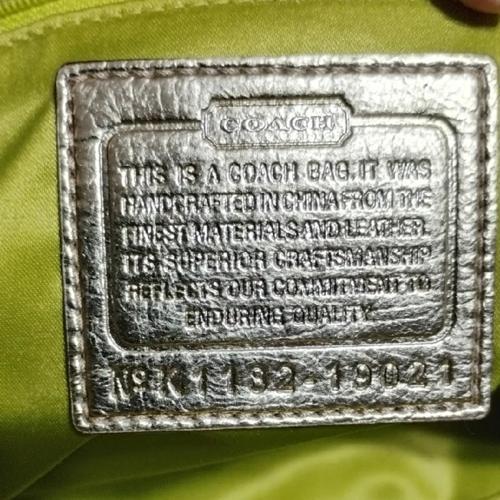 SALE! Coach Poppy Legacy Sequined Striped Shoulder Bag & Matching Wristlet - Picture 14 of 16